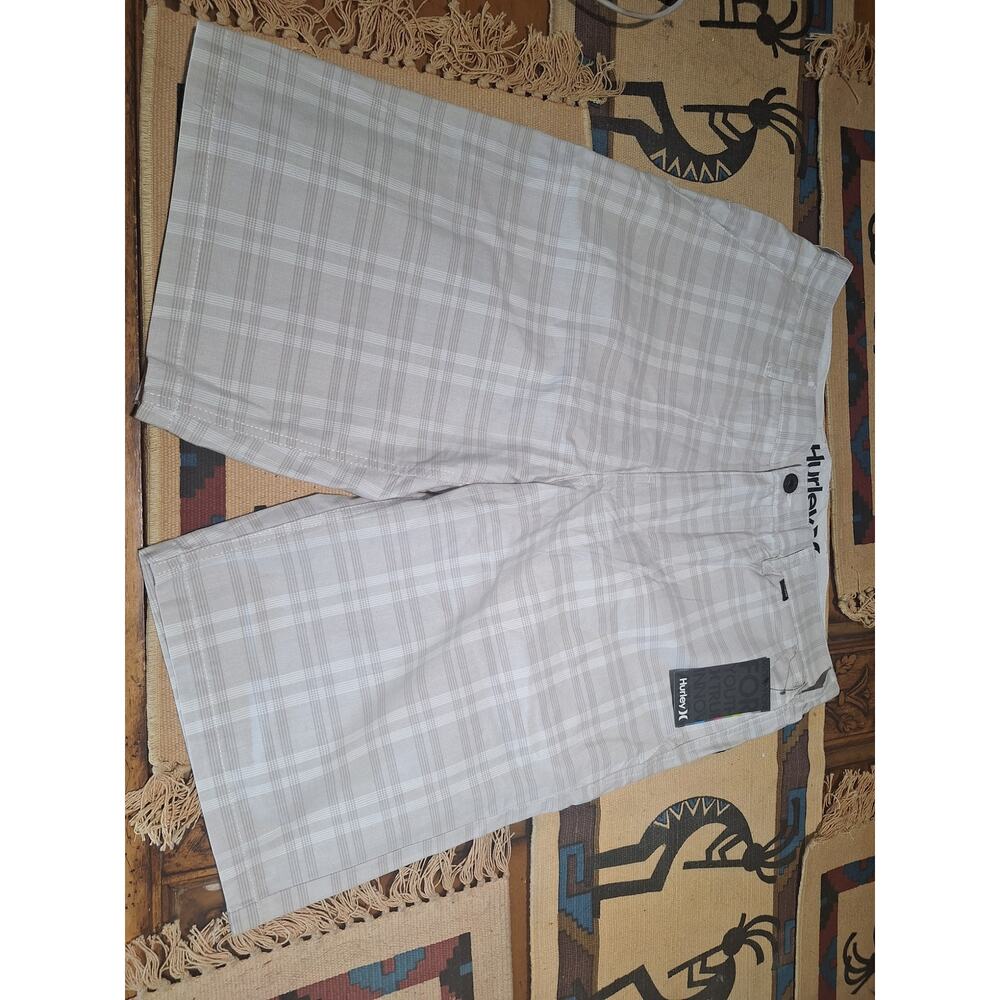 Hurley Mesa Verde Trouser Shorts 32 Plaid Chino Walkshort NWT Mens